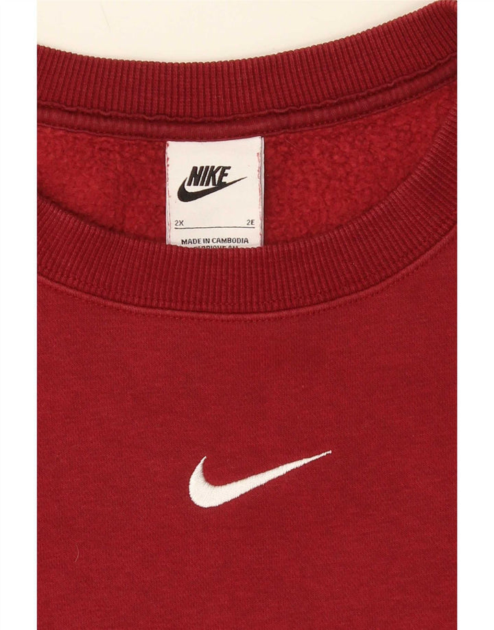 Nike Mens Sweatshirt Jumper 2XL Burgundy