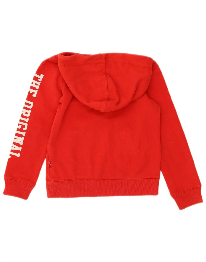 Suéter com capuz gráfico LEVI'S Boys 7-8 anos algodão vermelho