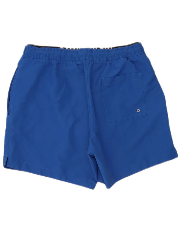 Calvin Klein Mens Graphic Swimming Shorts Medium Blue Polyester
