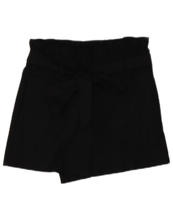 Zara Womens Trafaluc High Waist Hot Pants Small W26  Black Polyester