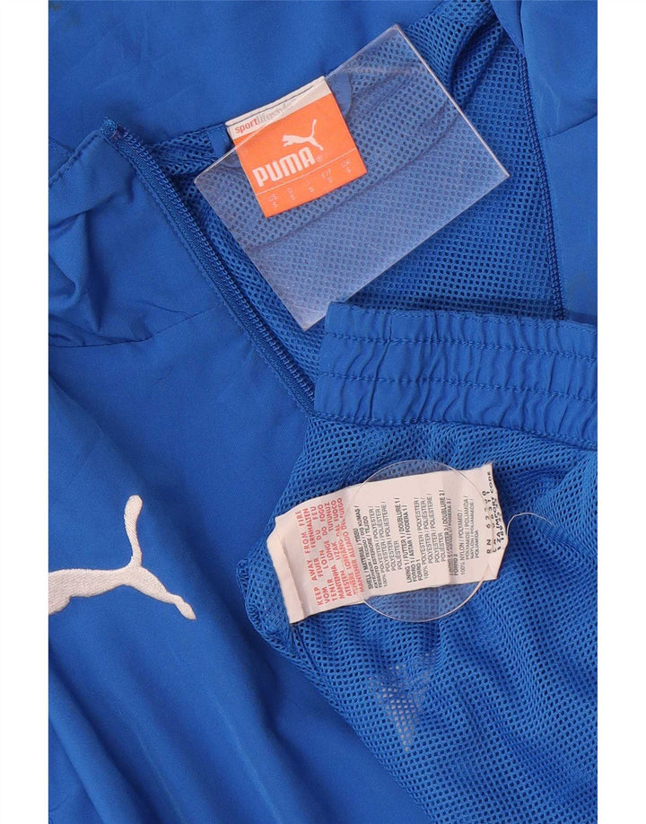 Puma Træningsdragt til mænd Top jakke Small Blue Colourblock Polyester Sports
