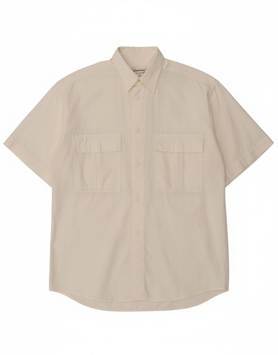 Stefanel Kortærmet Herreskjorte Medium Off White Bomuld