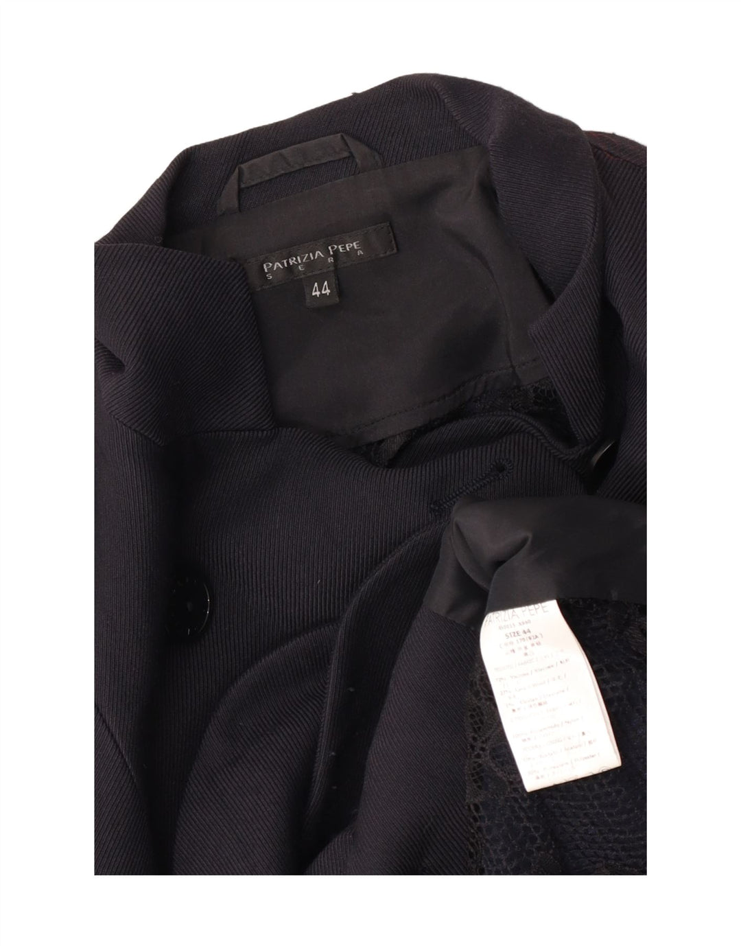 Patrizia Pepe Jachetă Blazer Femeie Dublu Breasted IT 44 Medium Bleumarin