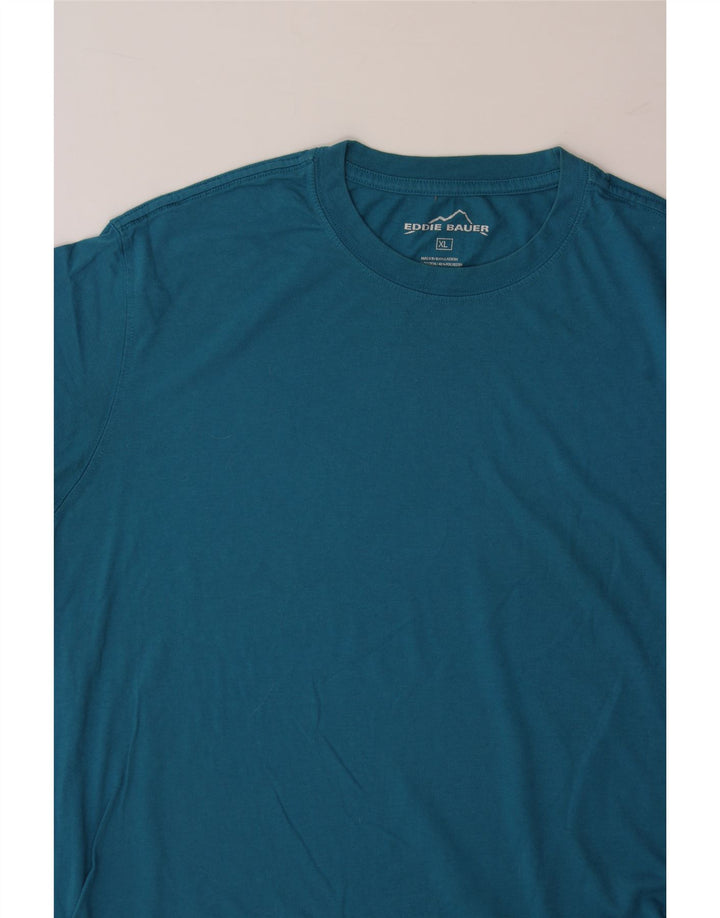 EDDIE BAUER Mens T-Shirt Top XL Blue Cotton Vintage Eddie Bauer and Second-Hand Eddie Bauer from Messina Hembry 