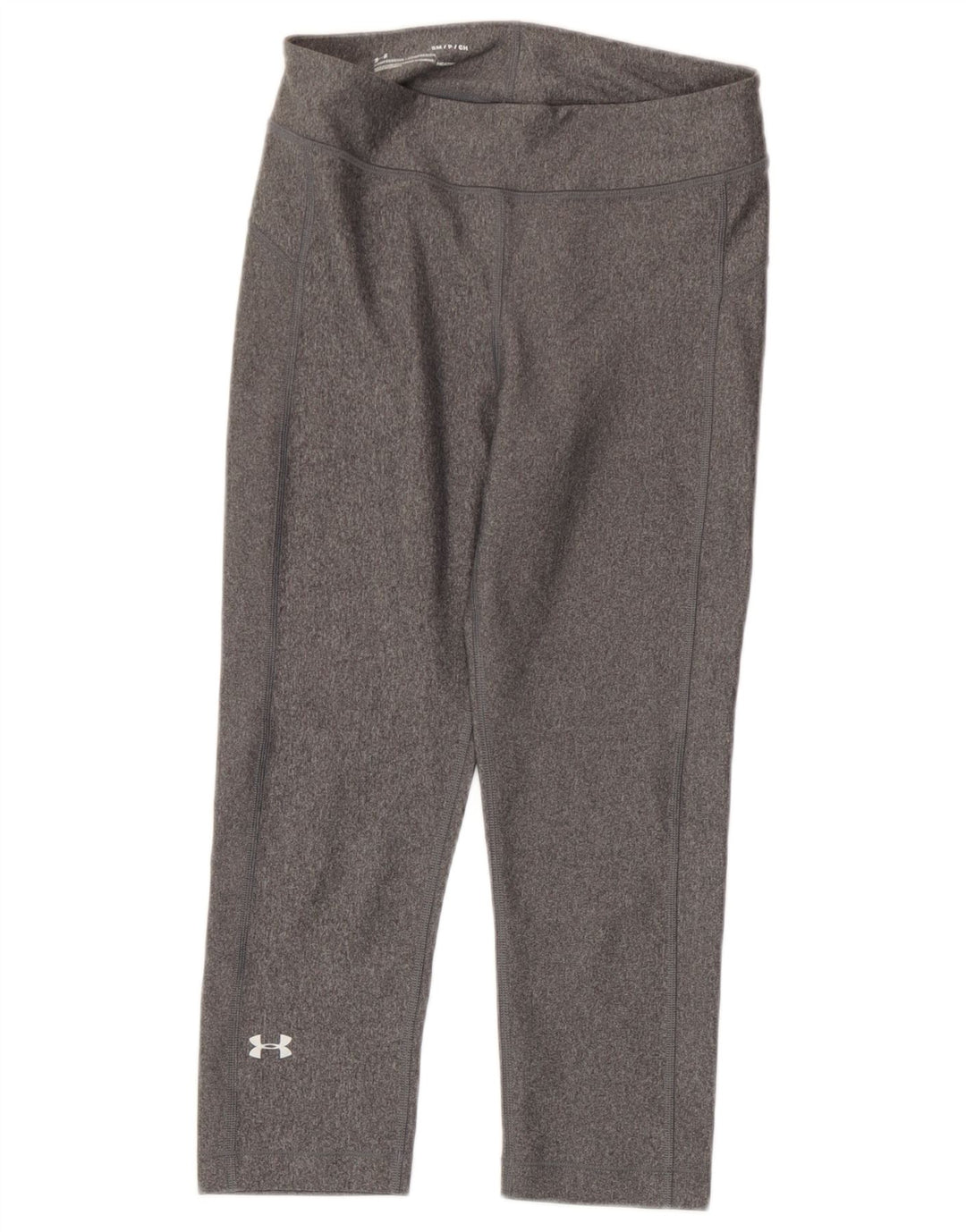 Under Armour Damen Heat Gear Capri Leggings UK 8 Small Grau Polyester