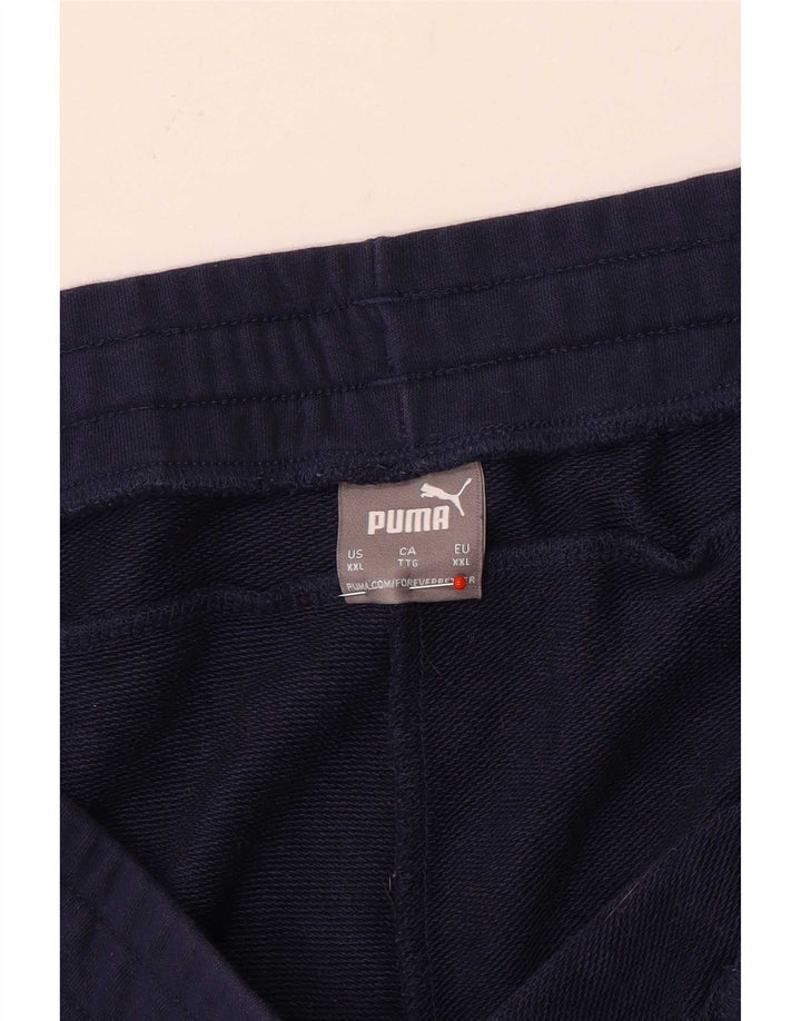 Puma Mens Tracksuit Trousers Joggers 2XL  Navy Blue