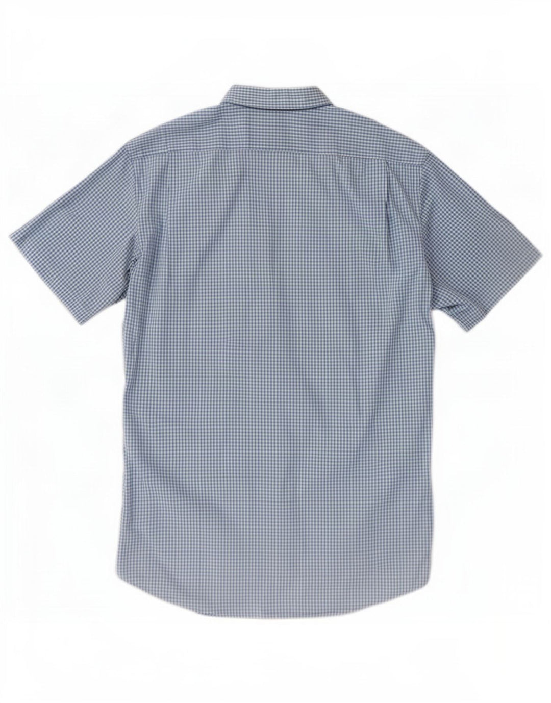 Lacoste Chemise à manches courtes pour hommes Taille 38 Mediume Blue Gingham Cotton