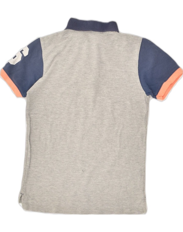 GAP Boys NYC poloshirt 11-12 år Medium Grey Colourblock Bomuld