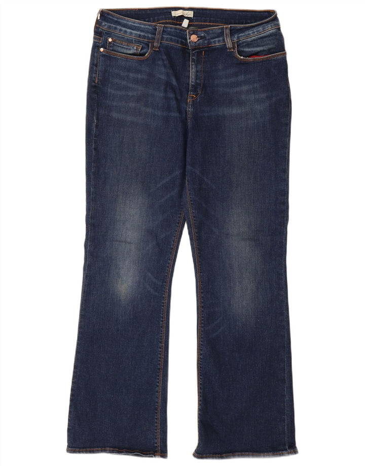 Tommy Hilfiger Womens Bootcut Jeans W32 L30 Navy Blue Cotton