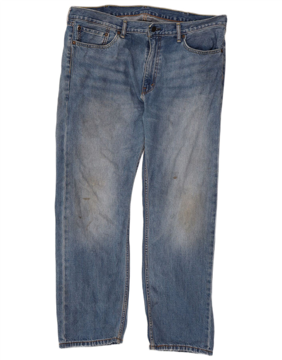LEVI'S Mens 505 Straight Jeans W40 L30 Blue Cotton