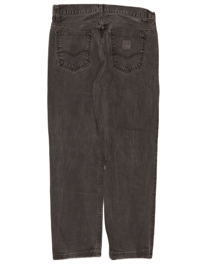 Carhartt Mens Straight Jeans W31 L28 Grey Cotton