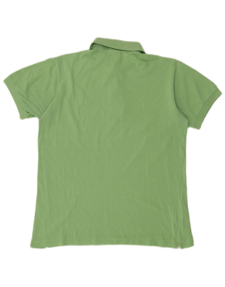 LACOSTE Mens Polo Shirt Size 3 Small Green Cotton