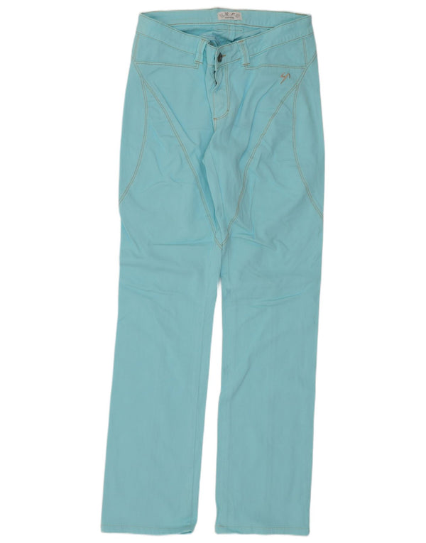 9.2 von Carlo Chionna Gerade Damen-Freizeithose W28 L30 Türkis