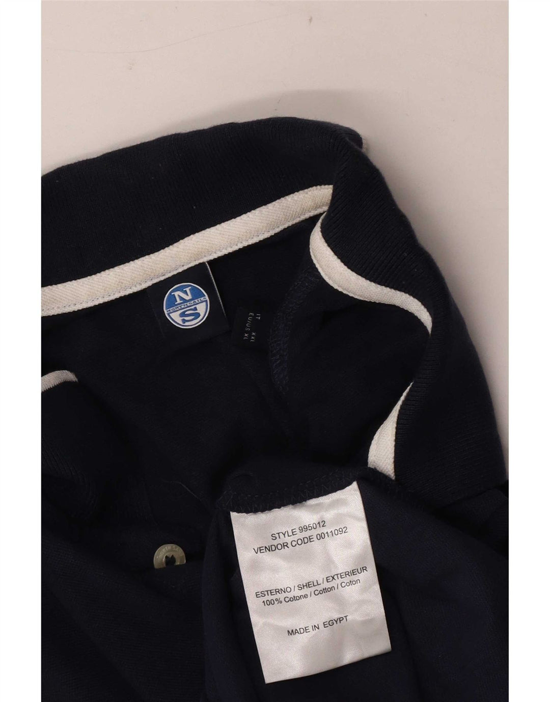 North Sails Mens Polo Shirt XL Navy Blue Cotton