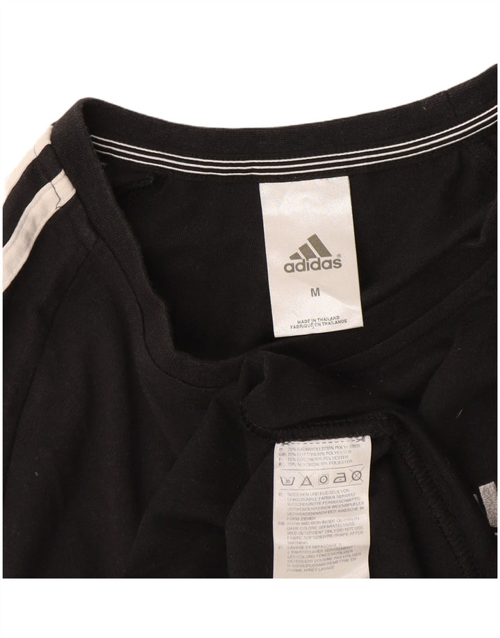 Adidas Mens Climalite T-Shirt Top Medium Black Cotton