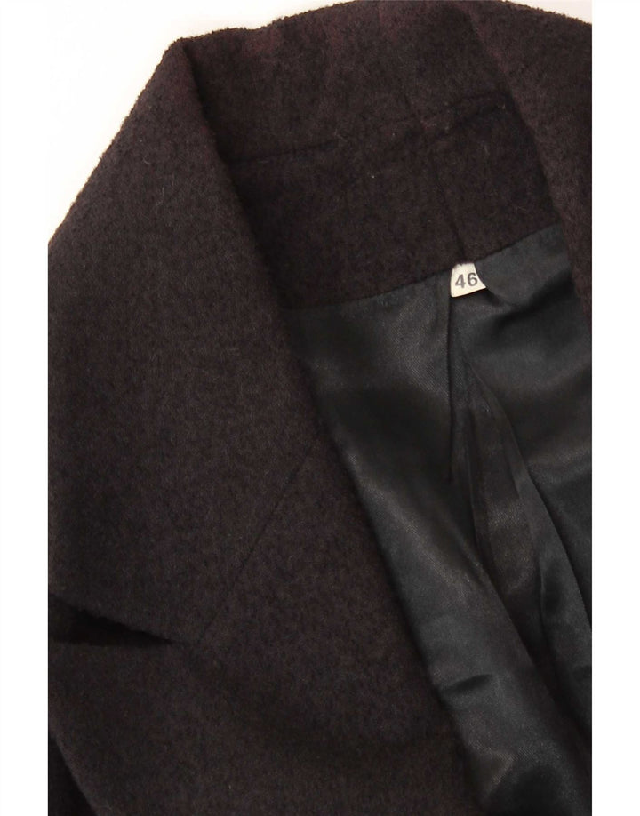 Vintage Damen 1 Knopf Blazer Jacke IT 46 Groß Schwarz