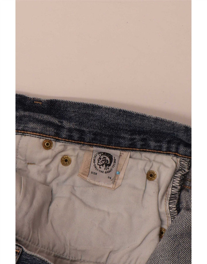 Jeans dritti da uomo Diesel W34 L30 cotone blu