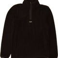 JACK & JONES Mens Zip Neck Fleece Jumper Small Black Polyester Vintage Jack & Jones and Second-Hand Jack & Jones from Messina Hembry 