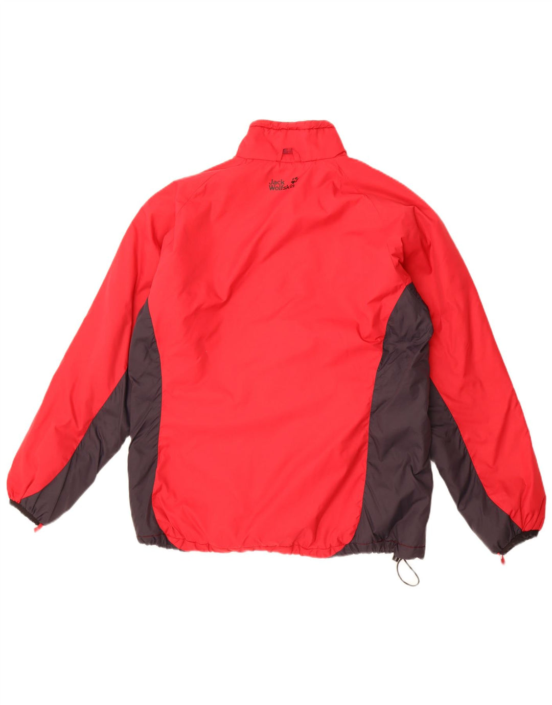 Jack Wolfskin Womens Windbreaker Jacket UK 14/16 Large Red Colourblock