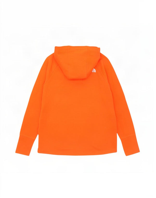 The North Face Pull à capuche zippé pour femme UK 16 Large Orange Coton