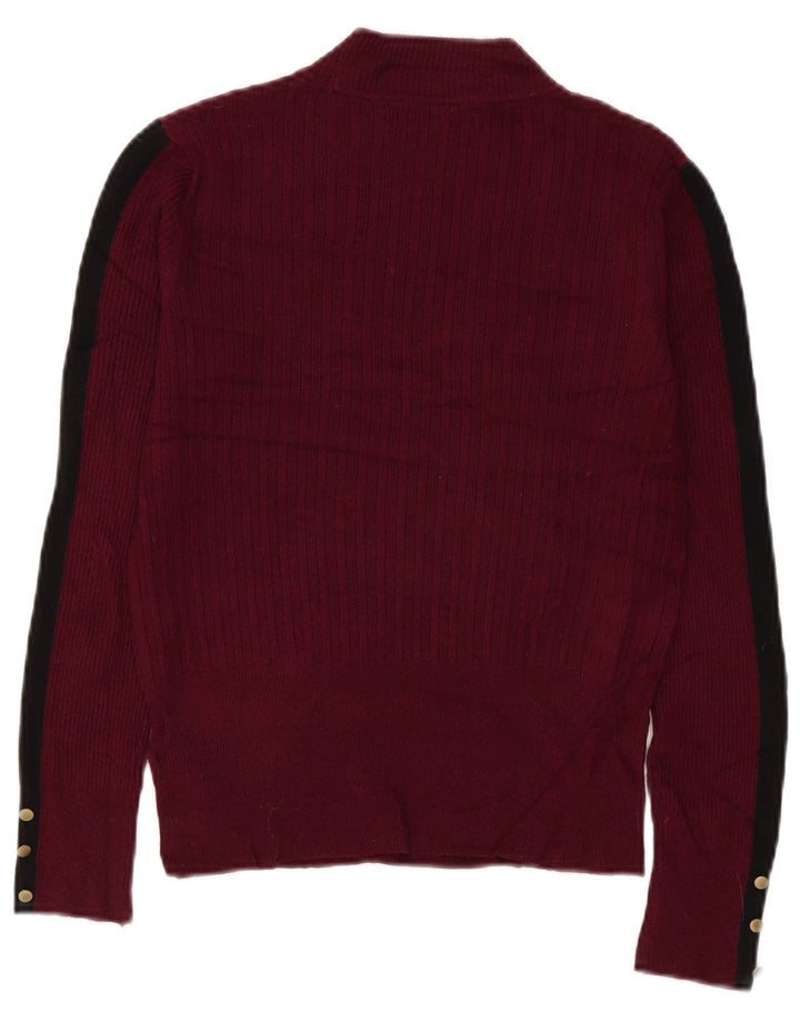 Marks & Spencer Womens Turtle Neck Jumper Sweater UK 10 Small Purple