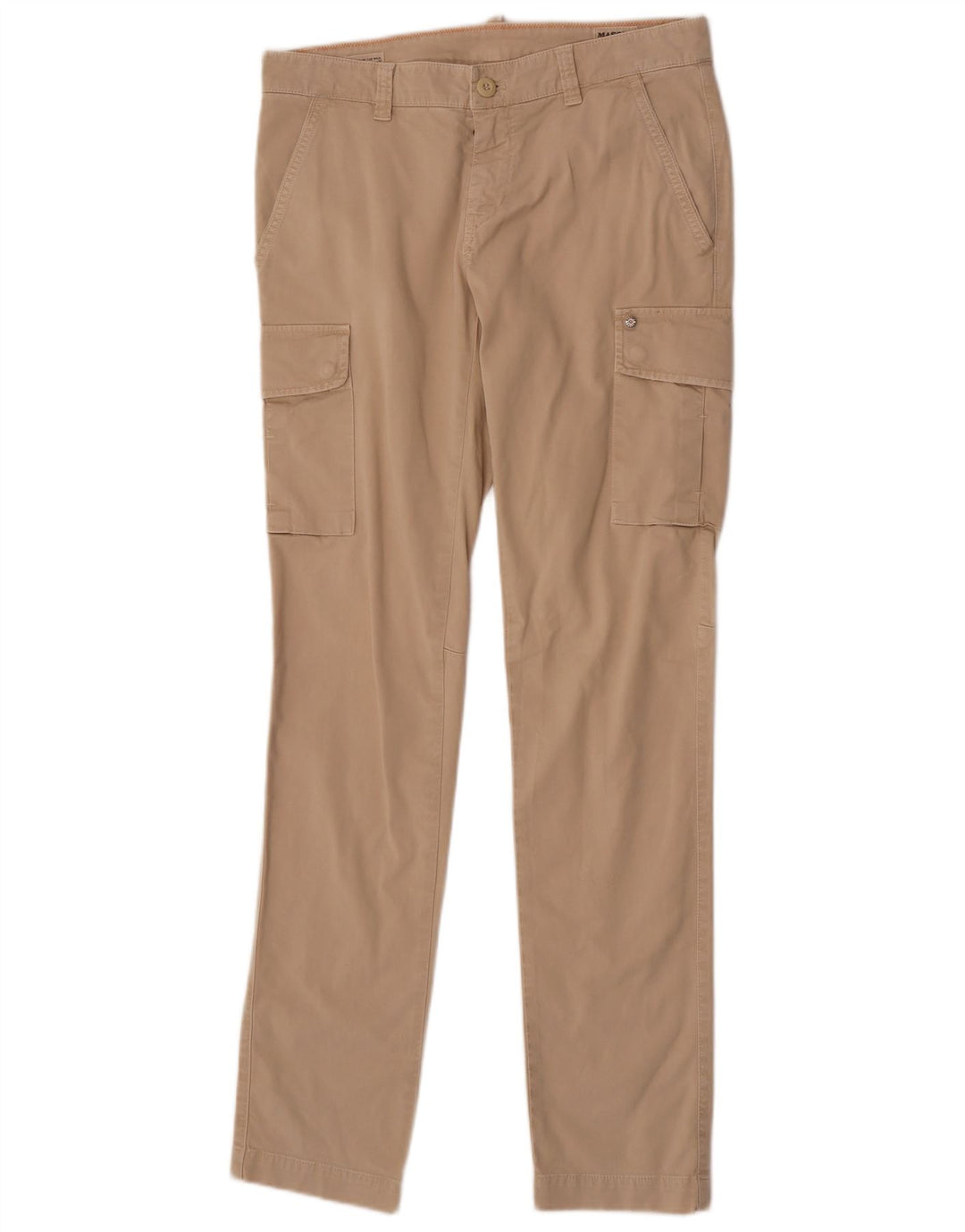 Mason's Mens Slim Cargo Trousers W31 L34 Beige Cotton