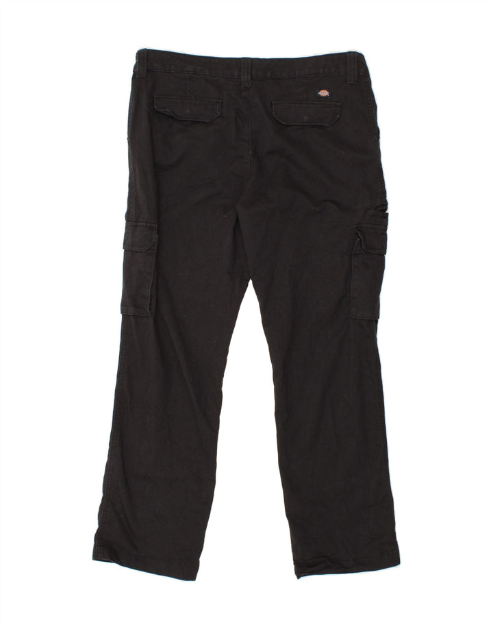 DICKIES Womens Straight Cargo Trousers W36 L32 Black Cotton Vintage Dickies and Second-Hand Dickies from Messina Hembry 