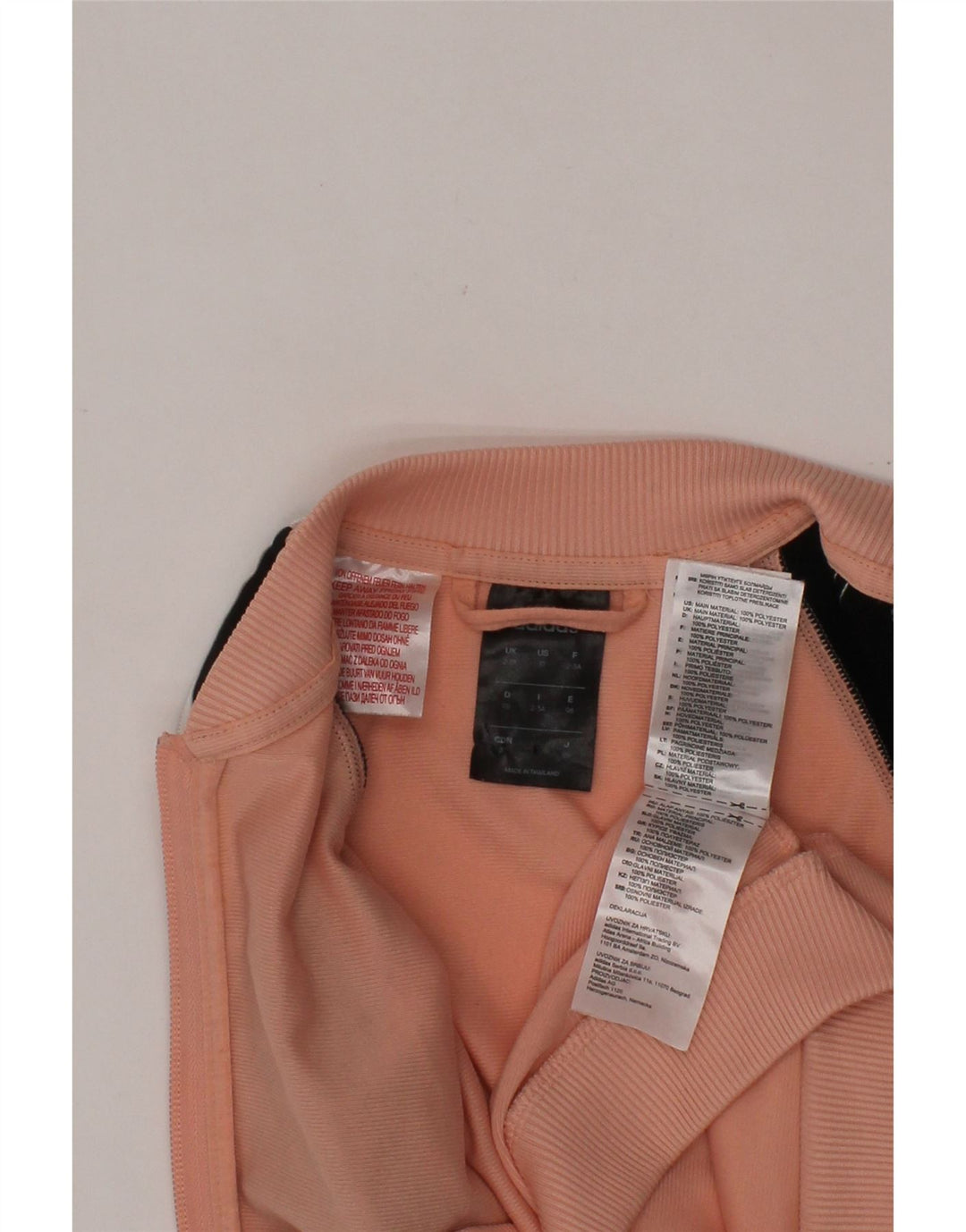 ADIDAS Træningsdragt til piger Topjakke 2-3 år Pink Colourblock Polyester