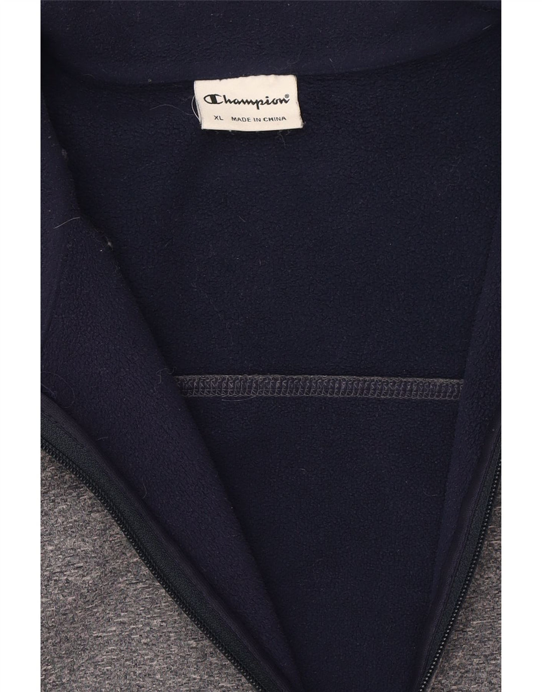 CHAMPION Mens Tracksuit Top Jacket XL Grey Polyester Vintage Champion and Second-Hand Champion from Messina Hembry 