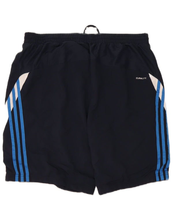 Adidas Herren Sportshorts XL Marineblau Colourblock Polyester