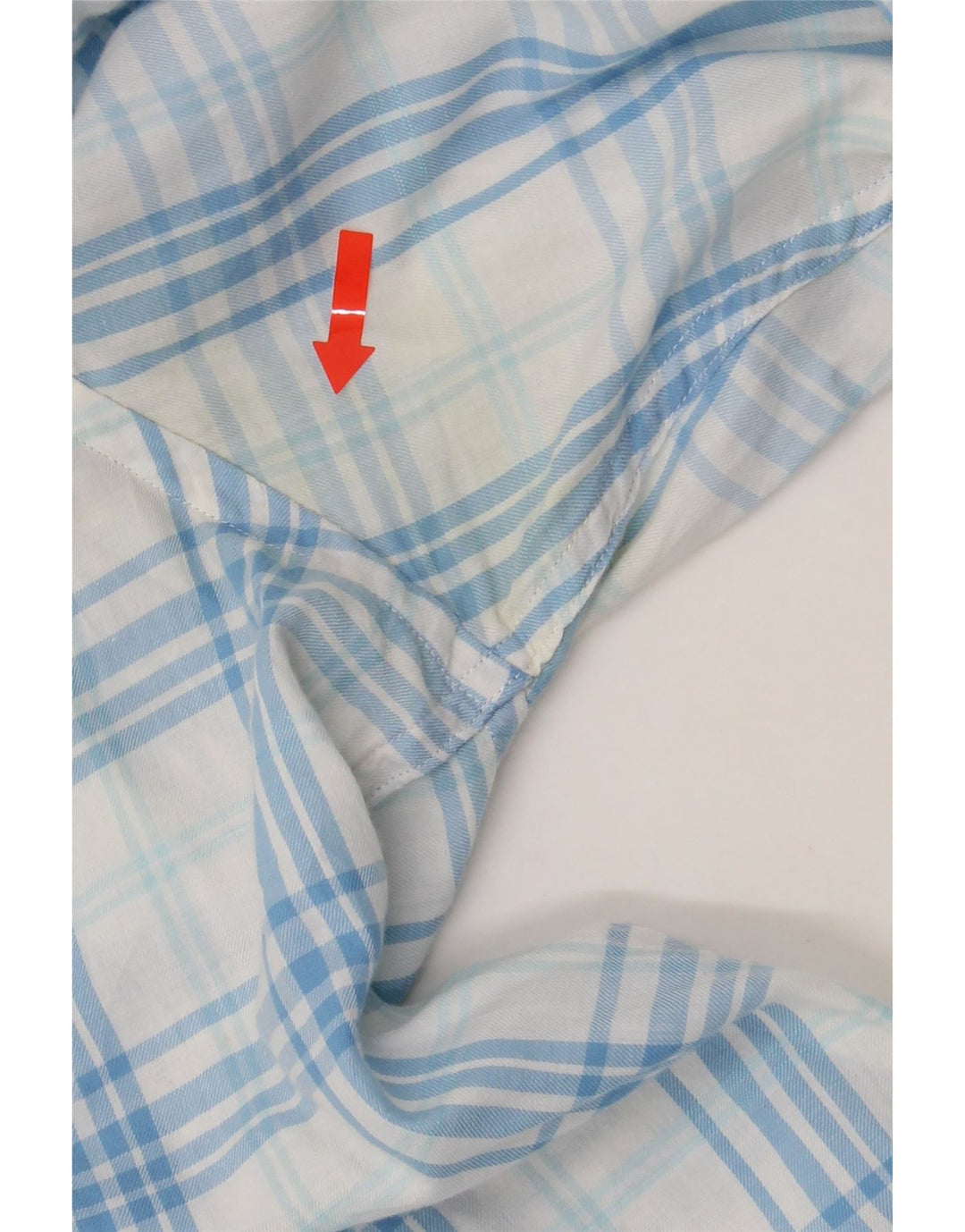 PETER MILLAR Mens Shirt Large Blue Check Cotton Vintage Peter Millar and Second-Hand Peter Millar from Messina Hembry 