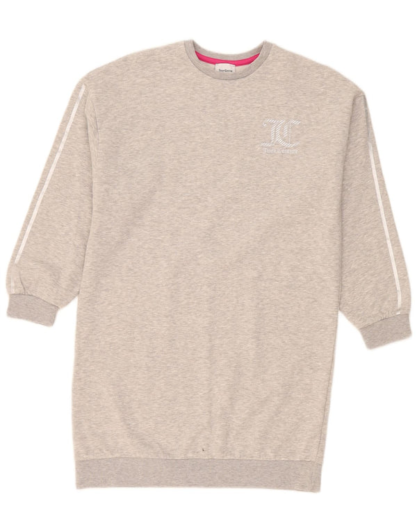 Juicy Couture Γυναικείο γραφικό φόρεμα UK 12 Medium Grey Flecked