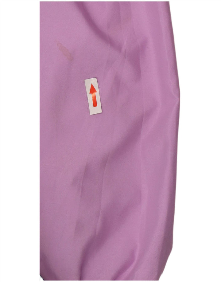 ALEX Womens Oversized Tracksuit Top Jacket UK 12 Medium Purple Colourblock