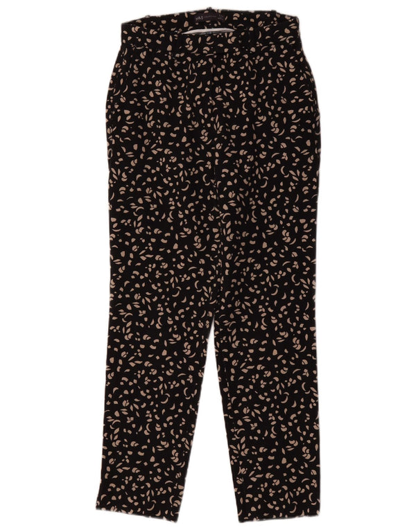 Marks & Spencer Γυναικείο παντελόνι Chino UK 8 Small W26 L27 Black Paisley