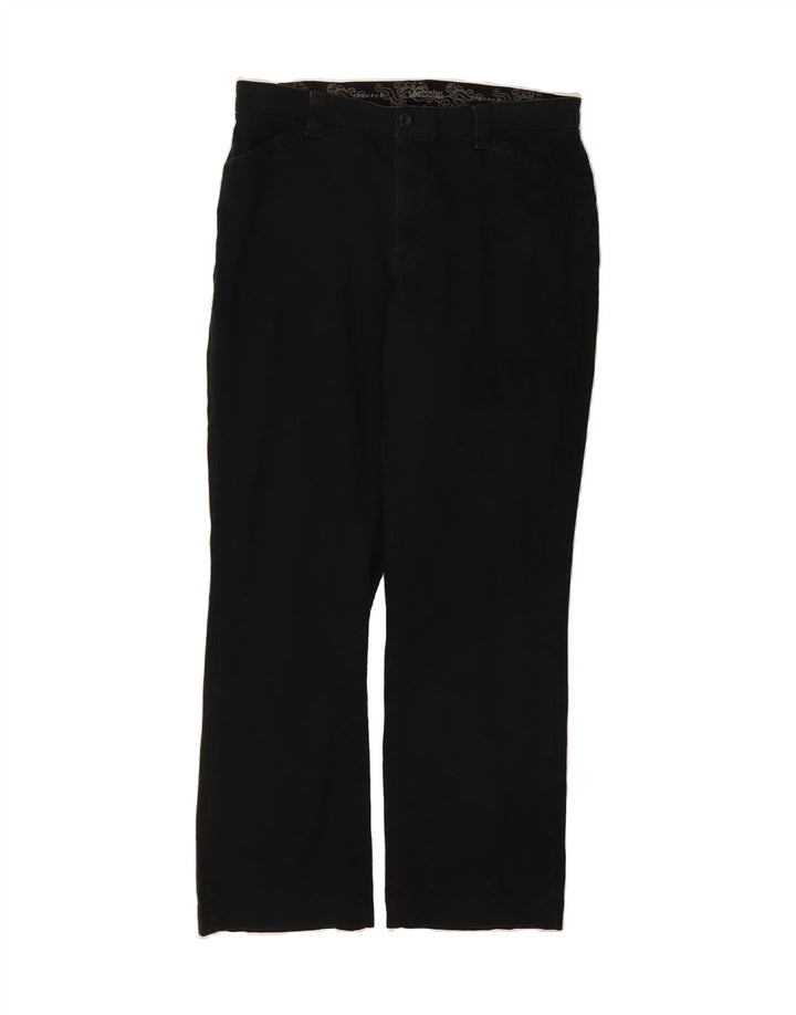 LEE Womens Bootcut Capri Trousers US 14 XL W36 L31 Black Vintage Lee and Second-Hand Lee from Messina Hembry 