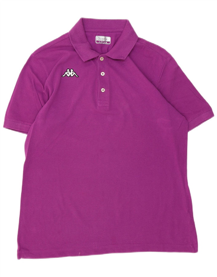 Camisa polo masculina KAPPA grande algodão roxo