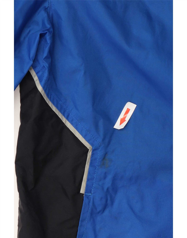 Puma Mens Hooded Rain Jacket UK 38 Medium Blue Colourblock Nylon