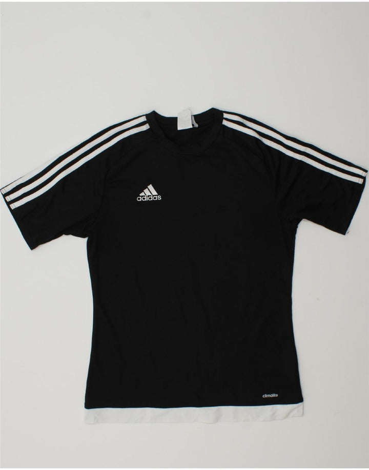 ADIDAS Mens Climalite T-Shirt Top Small Black Polyester Vintage Adidas and Second-Hand Adidas from Messina Hembry 