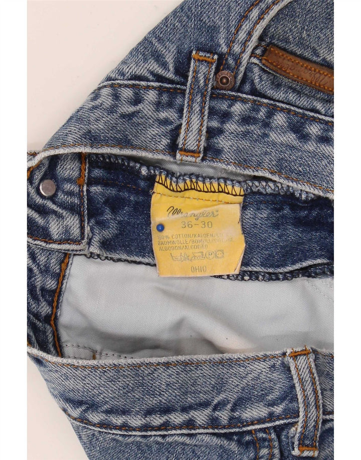 Wrangler Mens Ohio Straight Jeans W36 L30 Blue Cotton