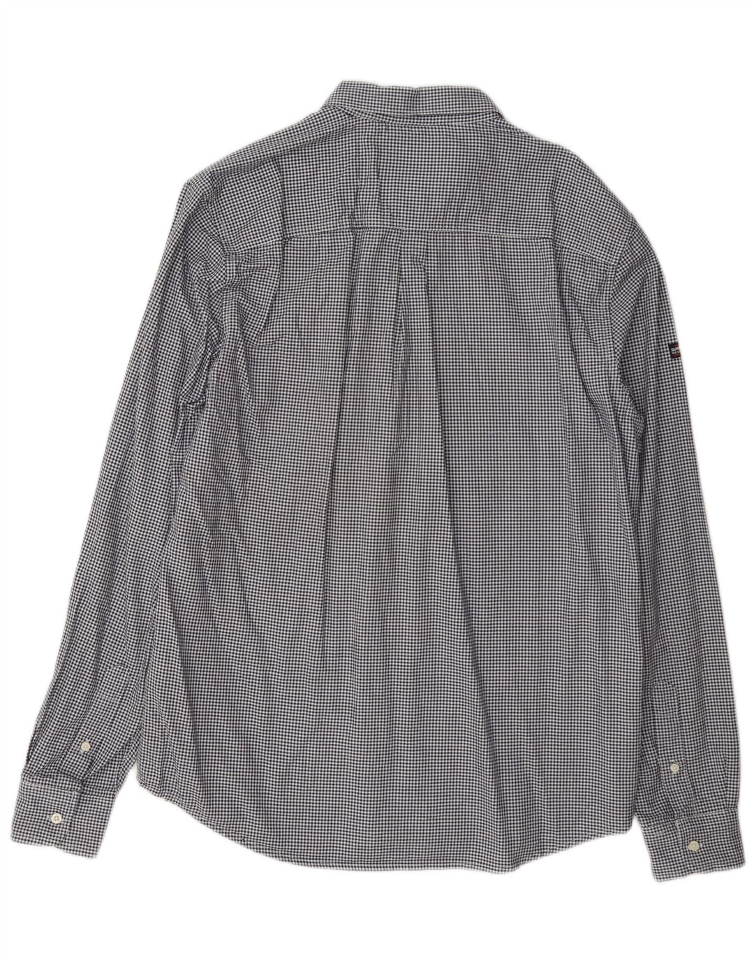 Camicia da uomo Regular Fit Superdry XL in cotone a quadretti blu navy