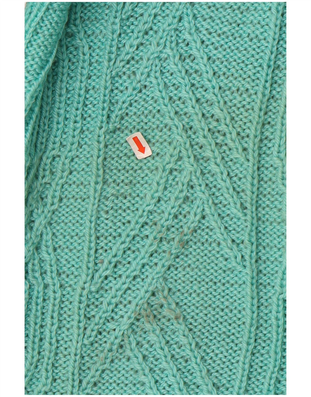 VINTAGE Womens Cardigan Sweater UK 14 Large Turquoise