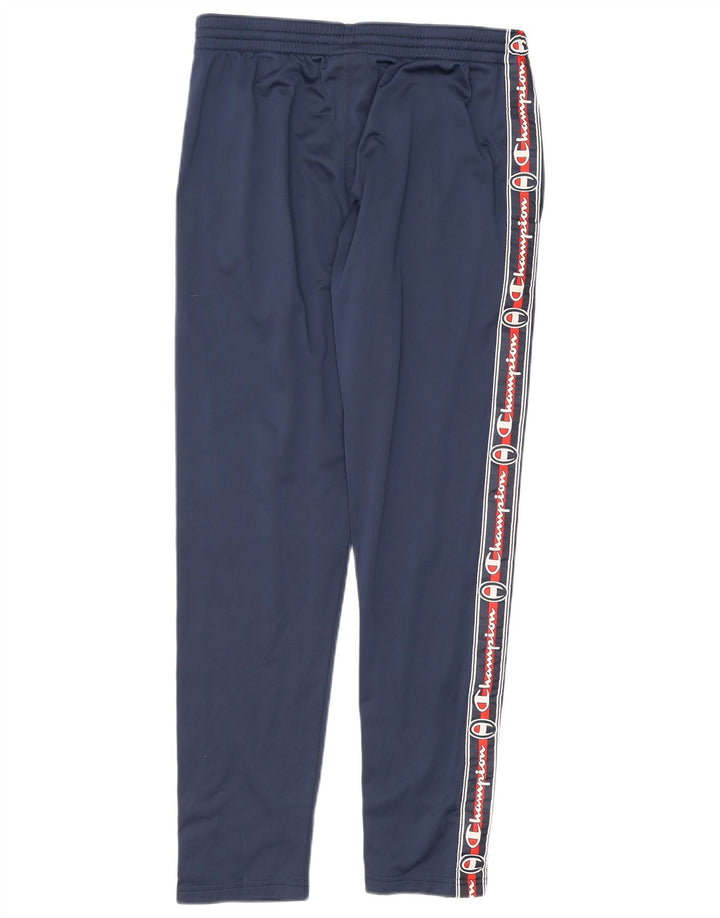 Champion Pantalon De Survêtement Graphique Homme Bleu Marine Moyen Polyester