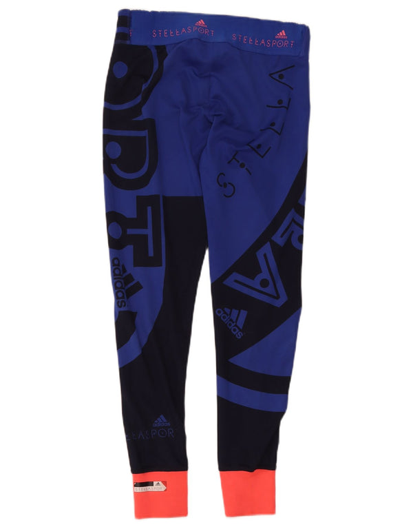 Adidas Femmes Stella Survêtement Pantalon Joggers UK 8/10 Petit Bleu