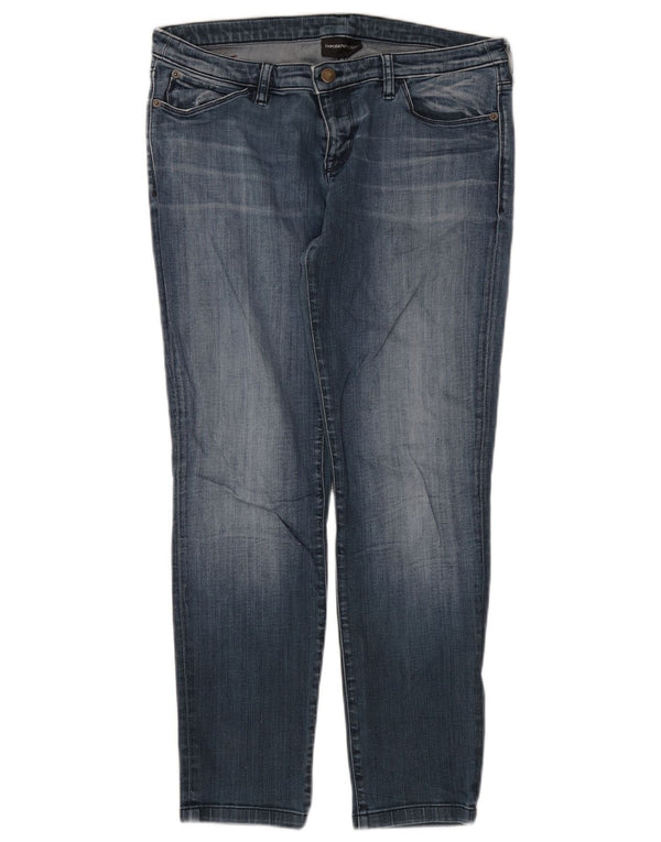 Emporio Armani Damen Slim Jeans W30 L28 Blaue Baumwolle