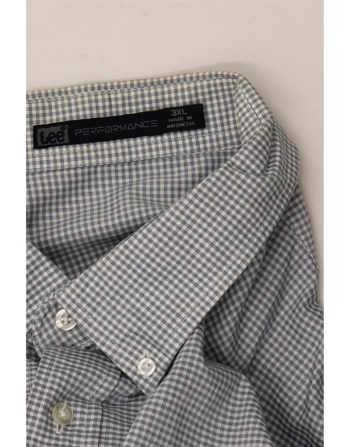 Lee Herrenhemd 3XL Blau kariert