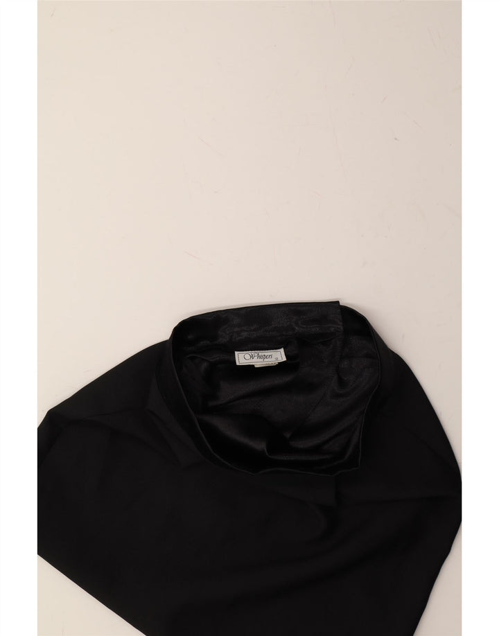 VINTAGE Womens Pencil Skirt UK 12 Medium  Black Polyester Vintage Vintage and Second-Hand Vintage from Messina Hembry 