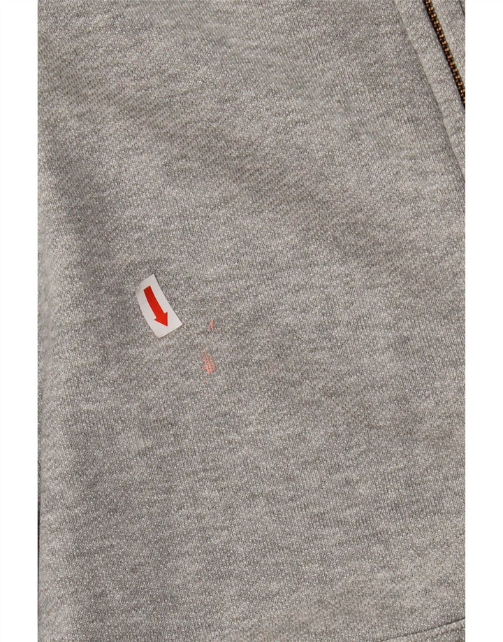 NIKE Mens Graphic Zip Hoodie Sweater Large Grey Cotton Vintage Nike and Second-Hand Nike from Messina Hembry 