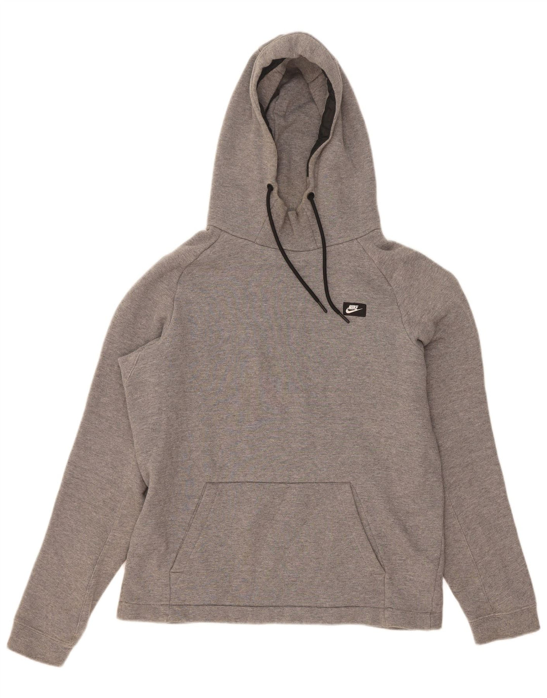 Nike Mens Hoodie Jumper Small Grey Flecked Cotton