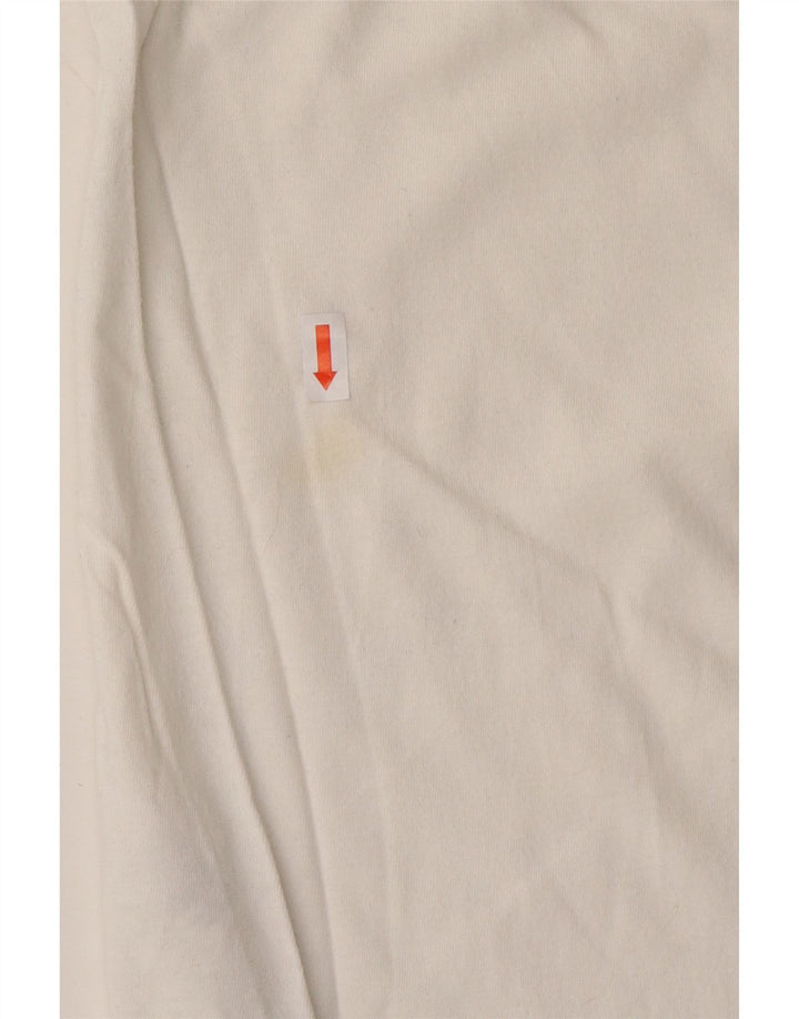 LEVI'S Womens T-Shirt Top UK 14 Medium White Cotton Vintage Levi's and Second-Hand Levi's from Messina Hembry 