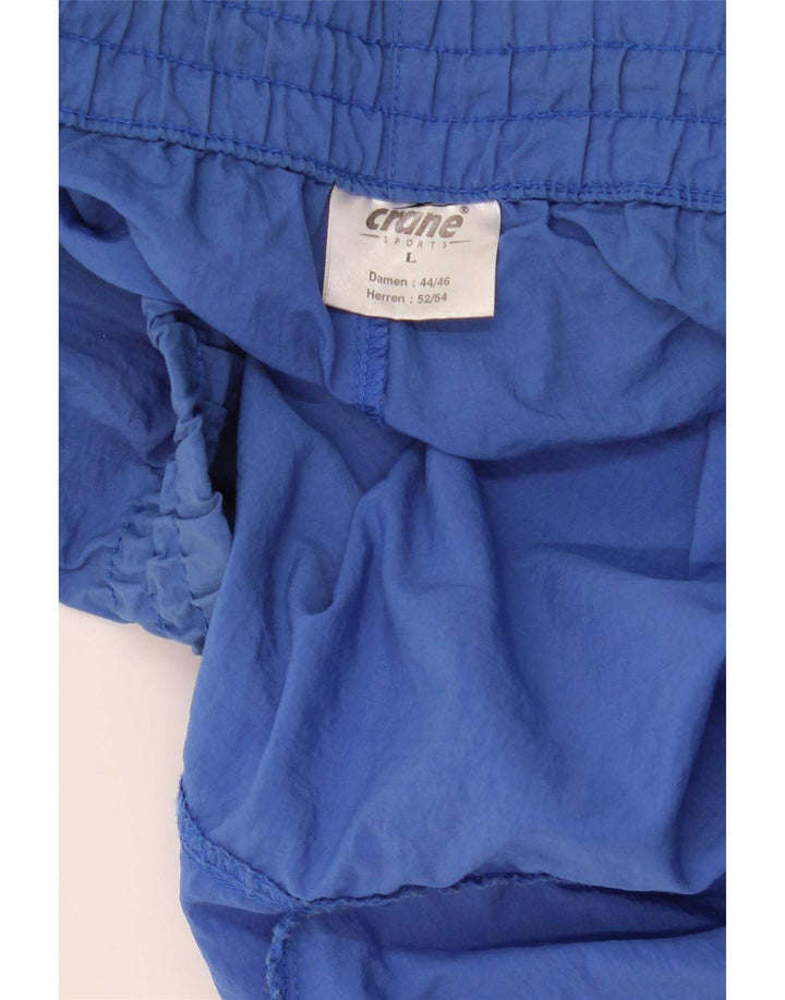 Crane Mens Tracksuit Trousers Joggers Large  Blue Polyamide